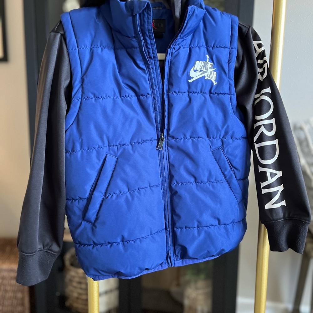 Nike Jordan big boys jumpman classics 2fer full-zip hoodie Puffer Jacket
